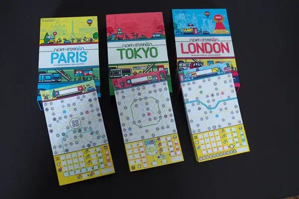 Next Station London, Tokyo und Paris – Spielcover