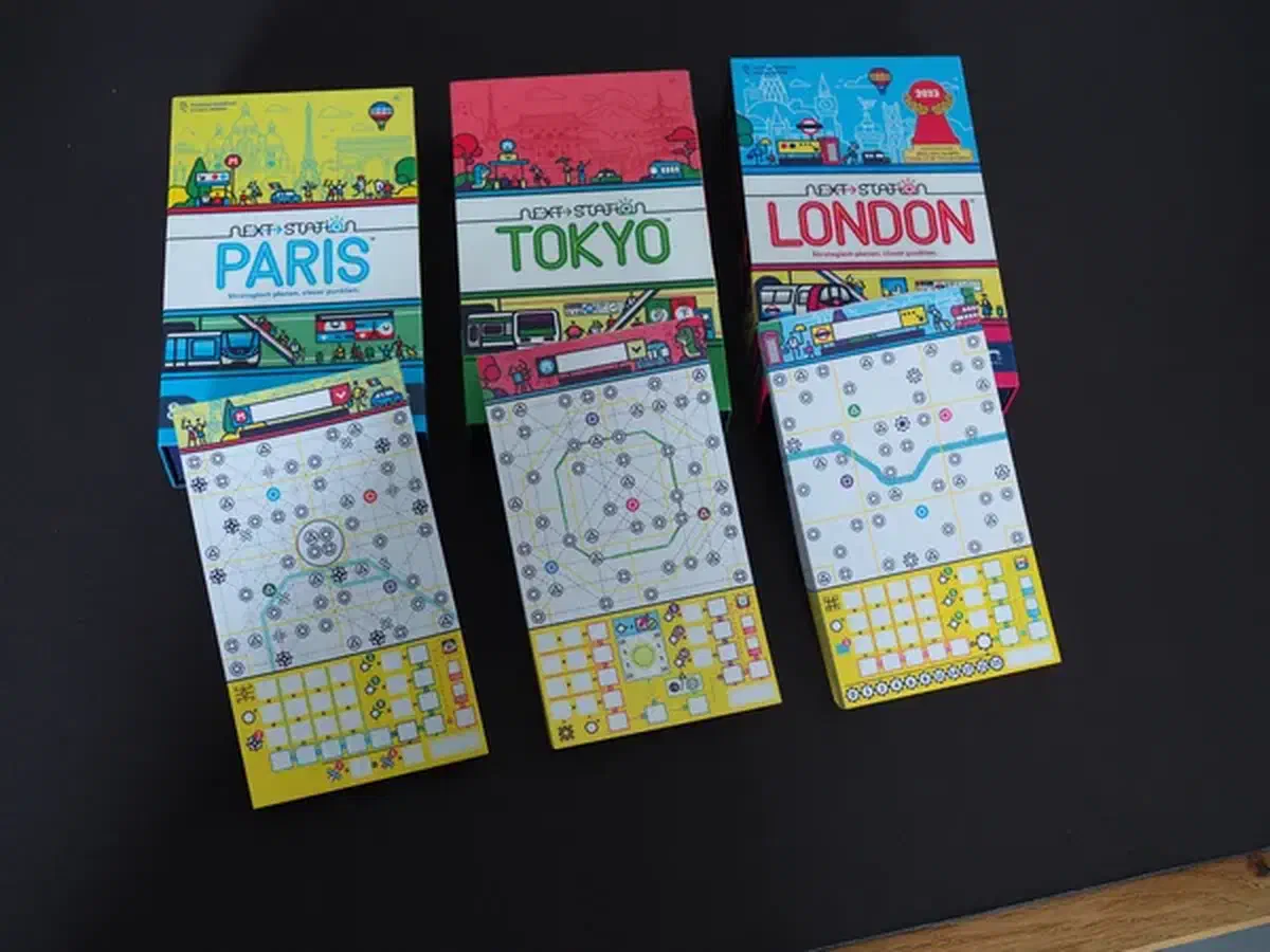 Next Station London, Tokyo und Paris – Spielcover